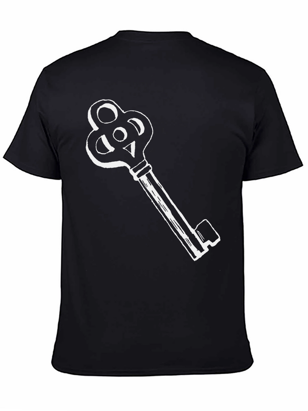 Key Graphic Tee - Classic Skeleton Key Design