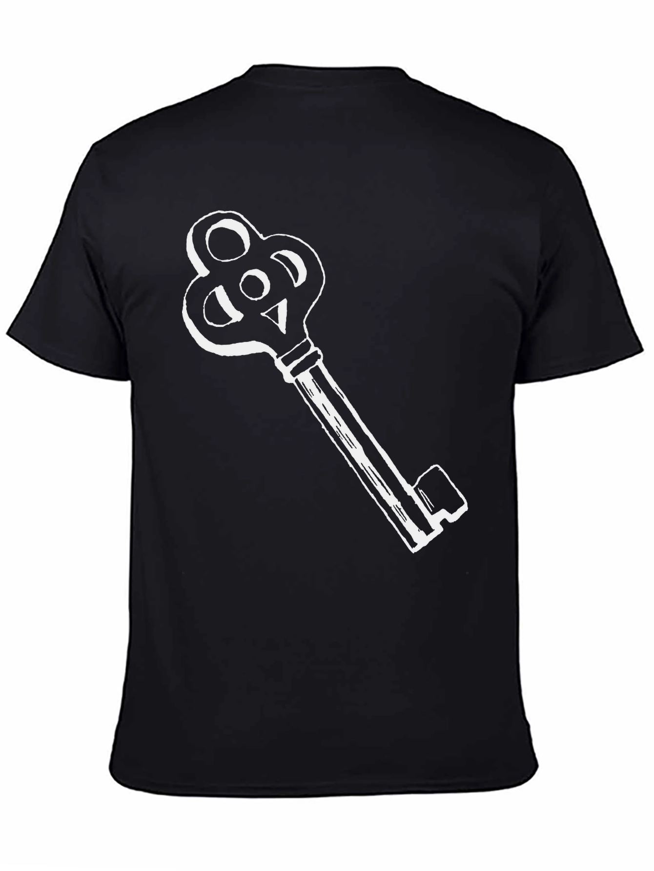 Key Graphic Tee - Classic Skeleton Key Design