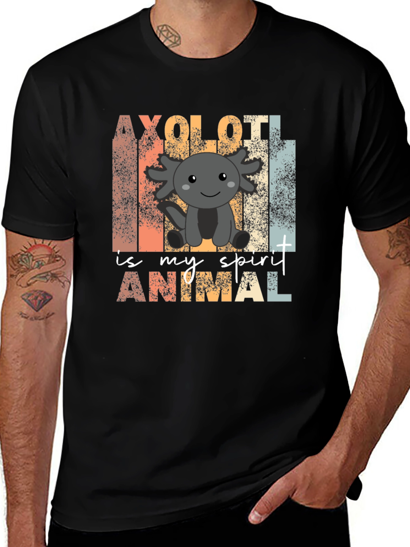 Axolotl Spirit Animal Graphic T-Shirt