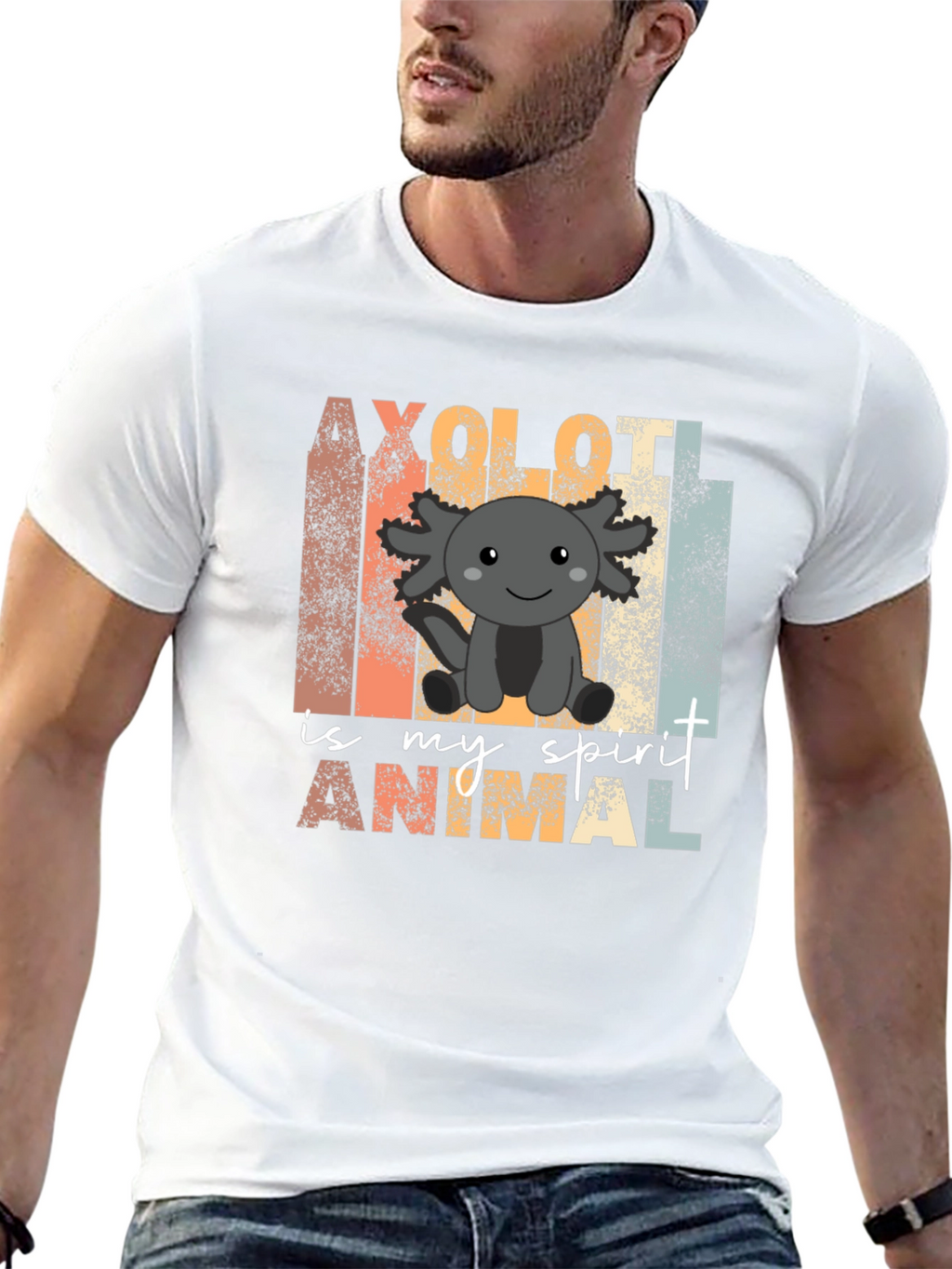 Axolotl Spirit Animal Graphic T-Shirt