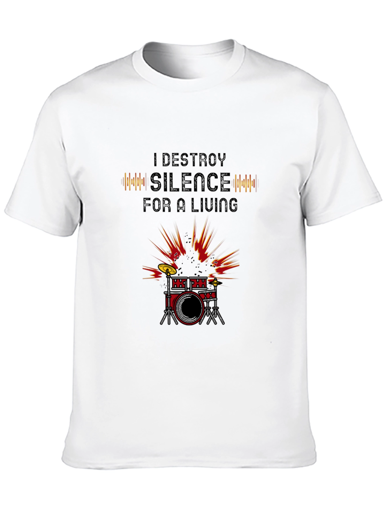 Destroy Silence Drum T-Shirt