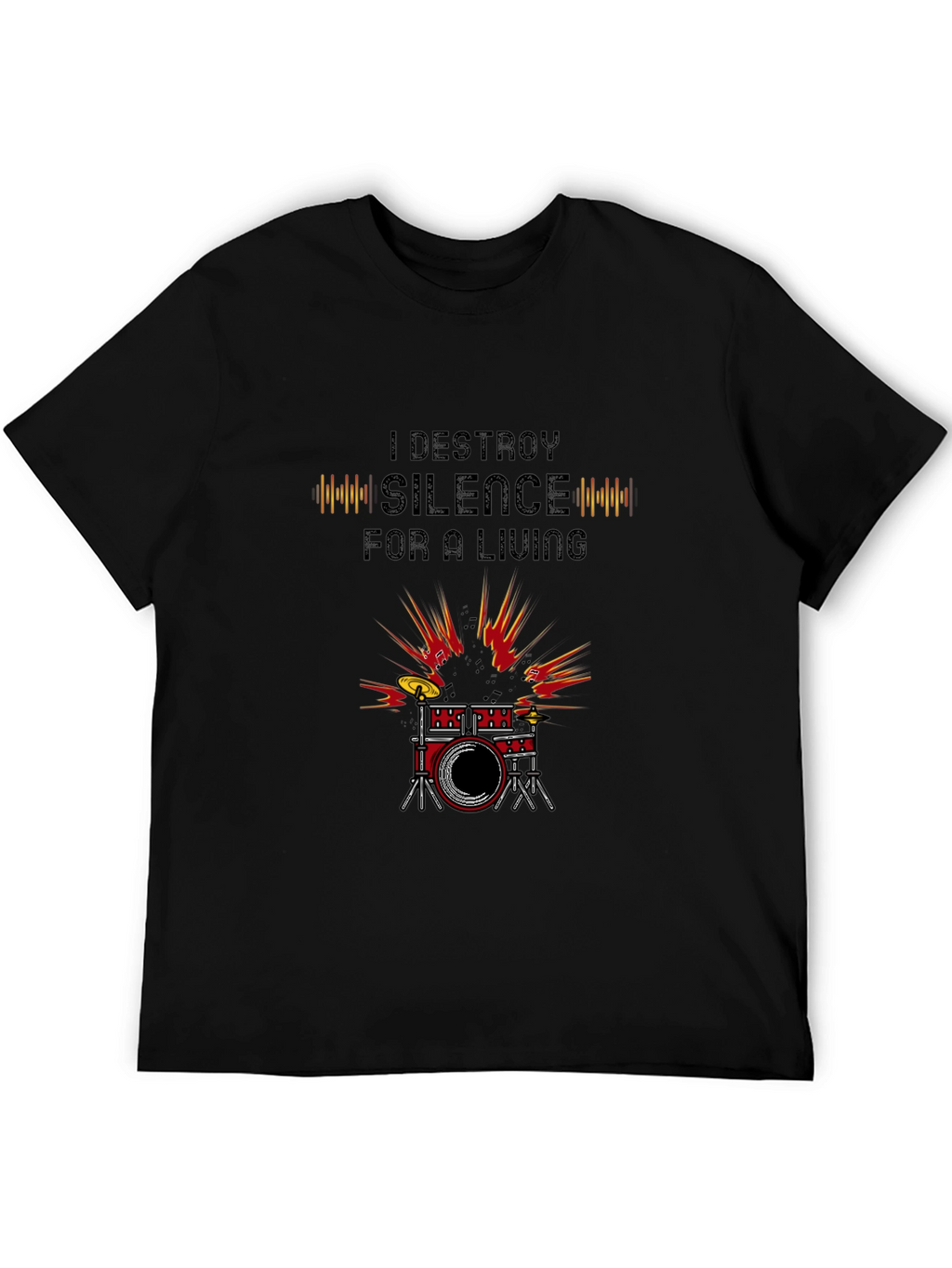 Destroy Silence Drum T-Shirt