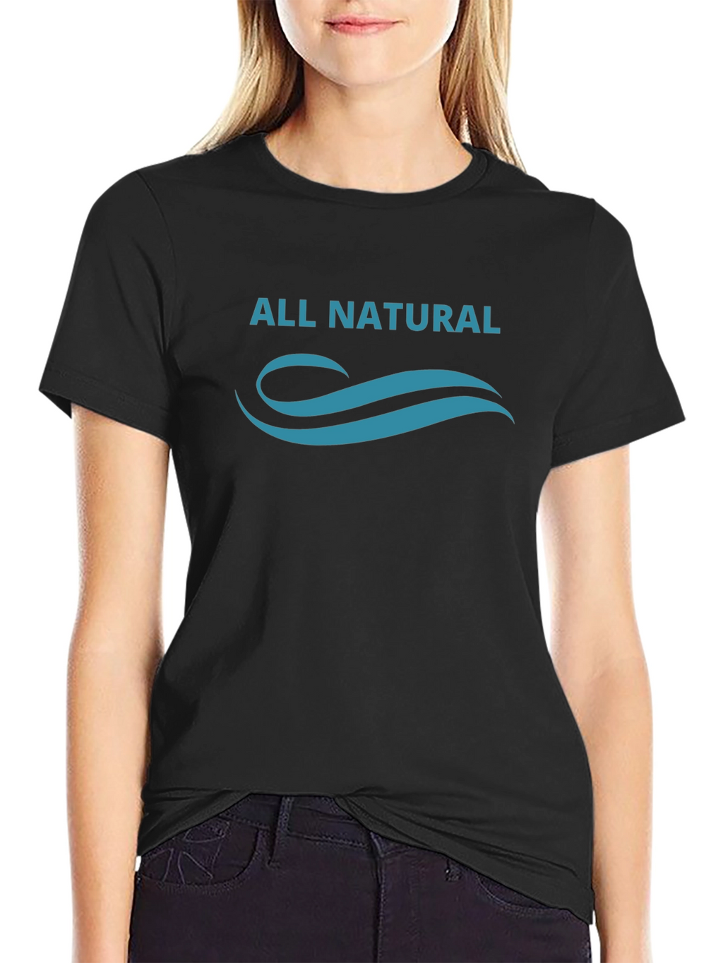 All Natural Black Graphic Tee
