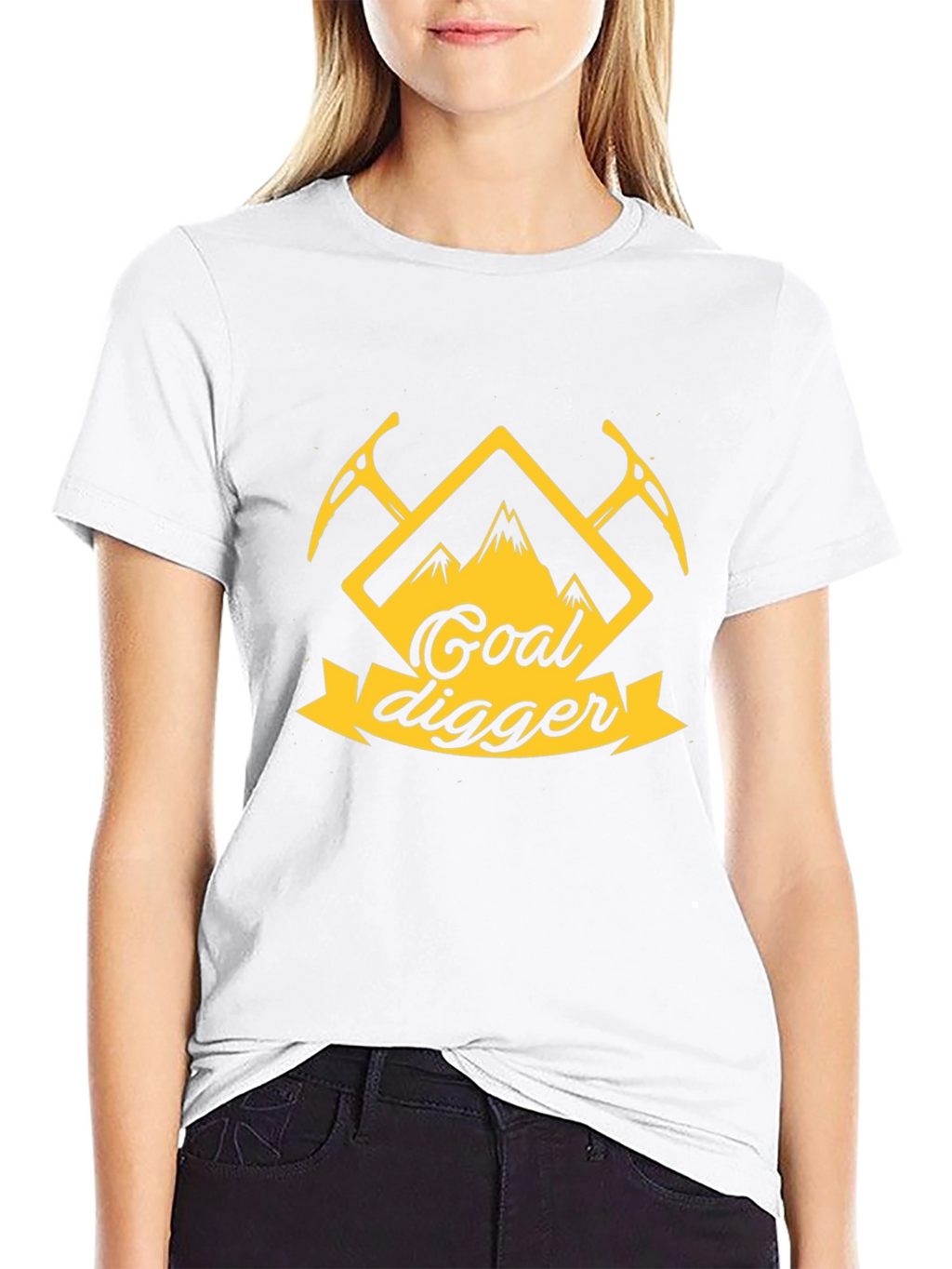Goal Digger Graphic T-Shirt - Black
