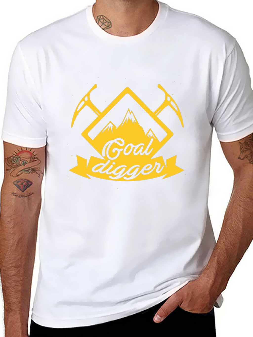 Goal Digger Graphic T-Shirt - Black