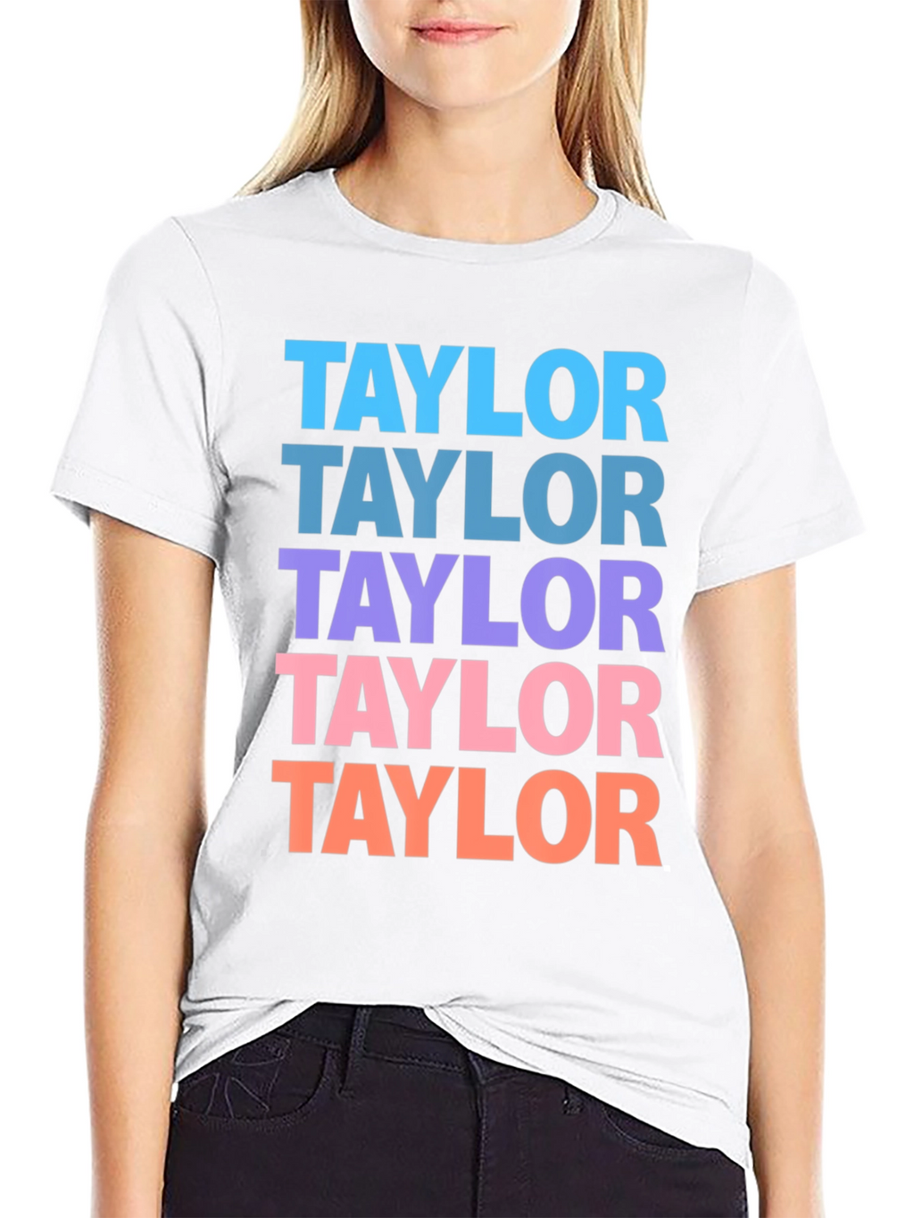 Taylor Repeat Graphic Black T-Shirt