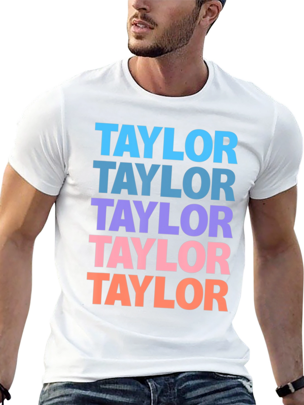 Taylor Repeat Graphic Black T-Shirt