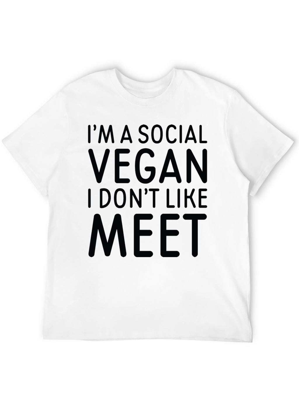 Social Vegan T-Shirt - Funny Veganism Tee