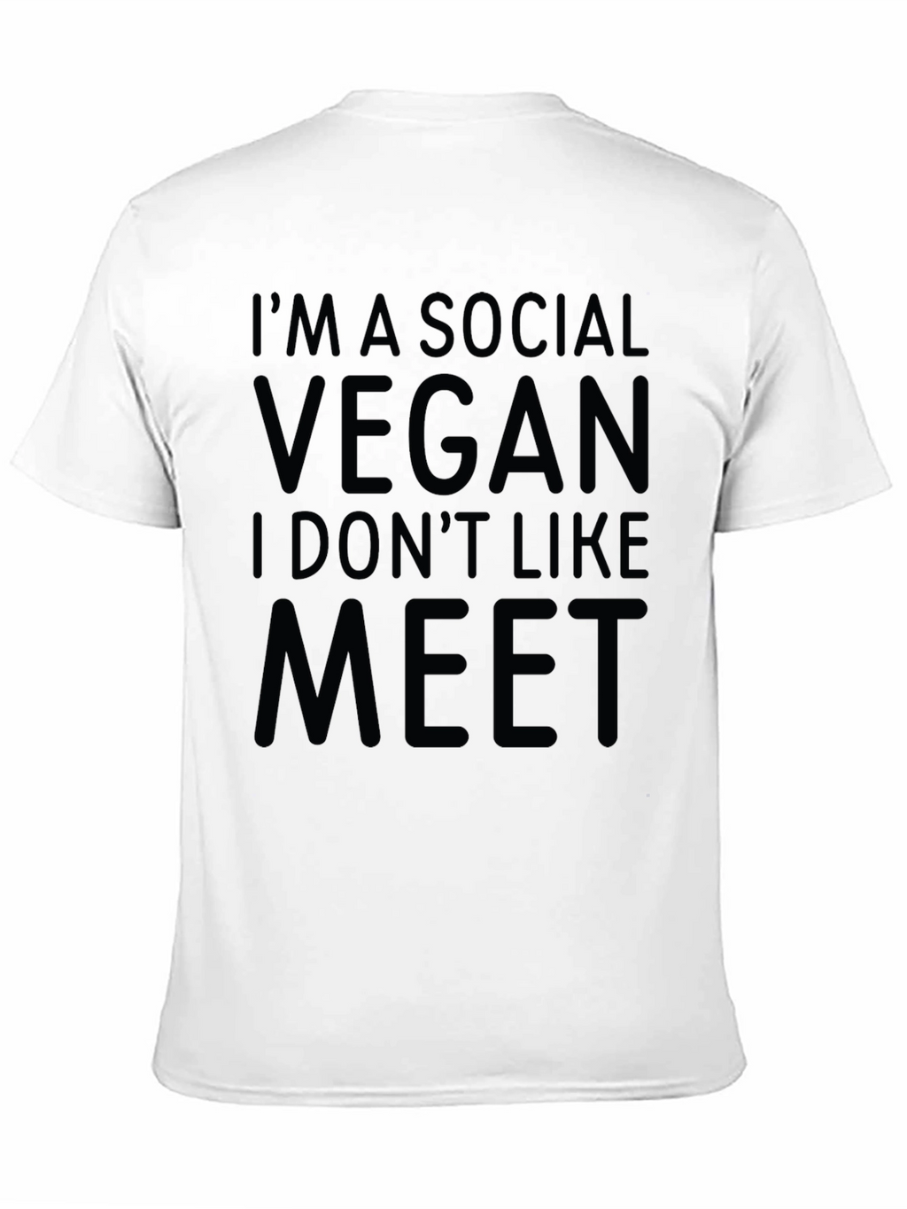 Social Vegan T-Shirt - Funny Veganism Tee