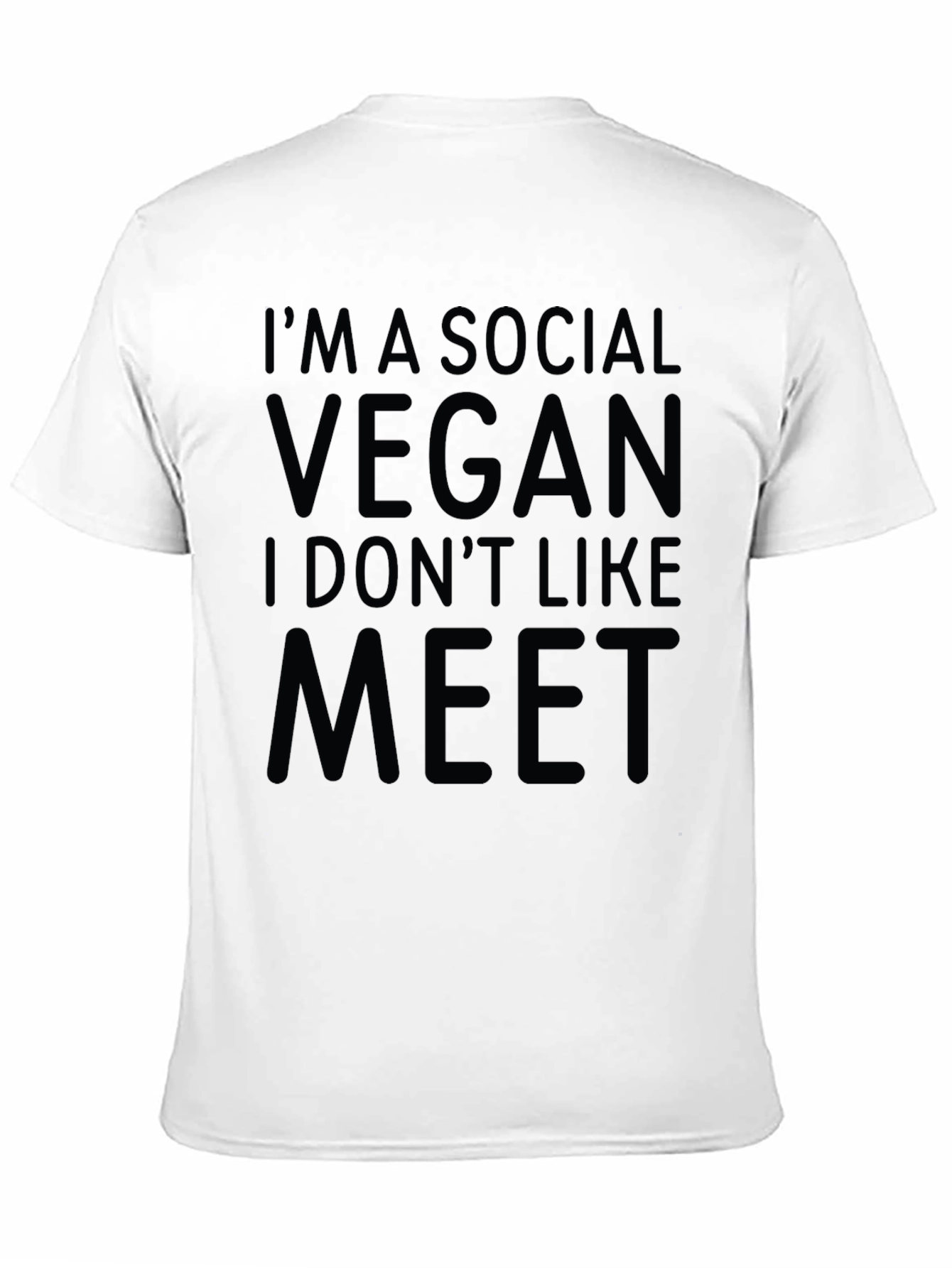 Social Vegan T-Shirt - Funny Veganism Tee