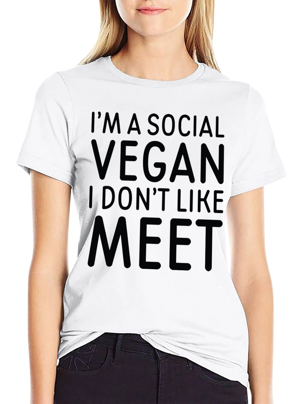 Social Vegan T-Shirt - Funny Veganism Tee