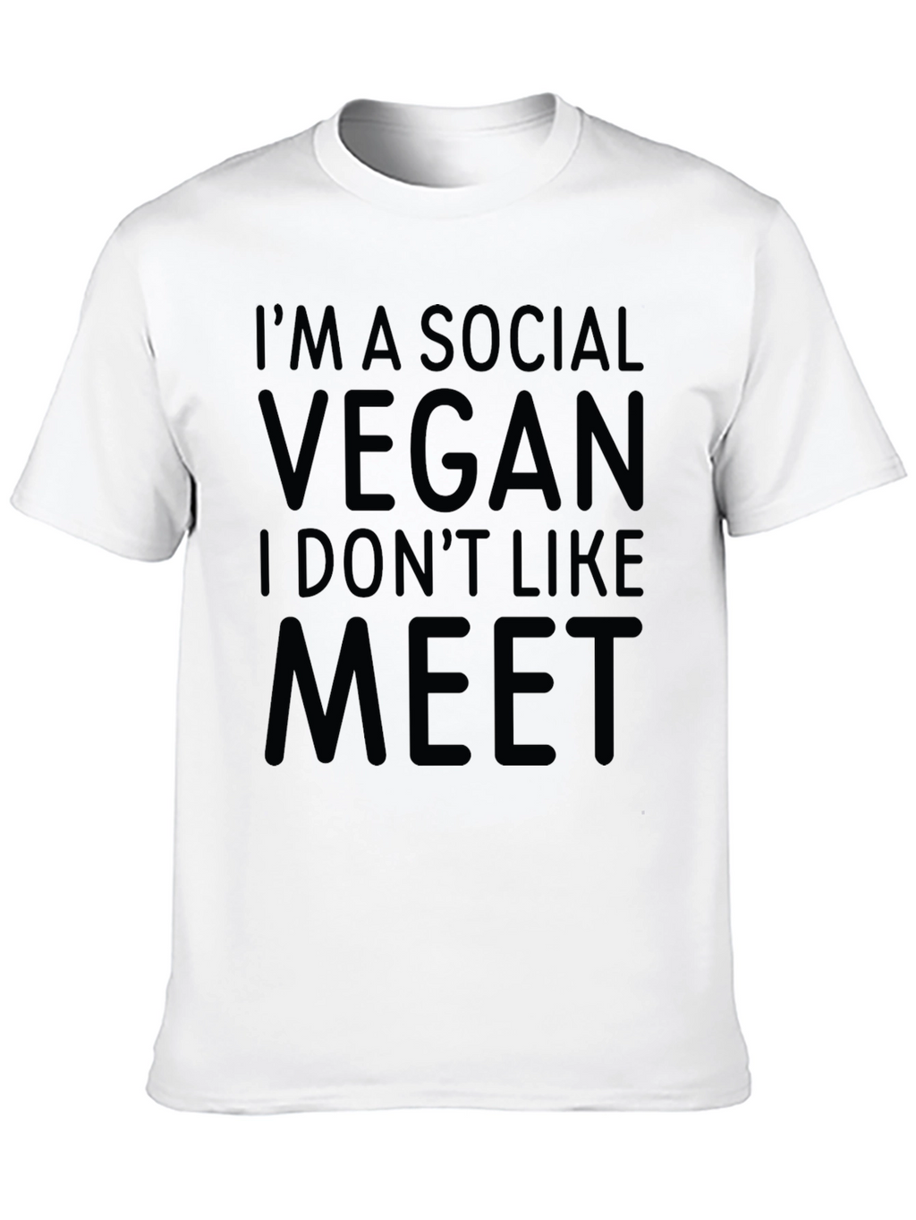 Social Vegan T-Shirt - Funny Veganism Tee