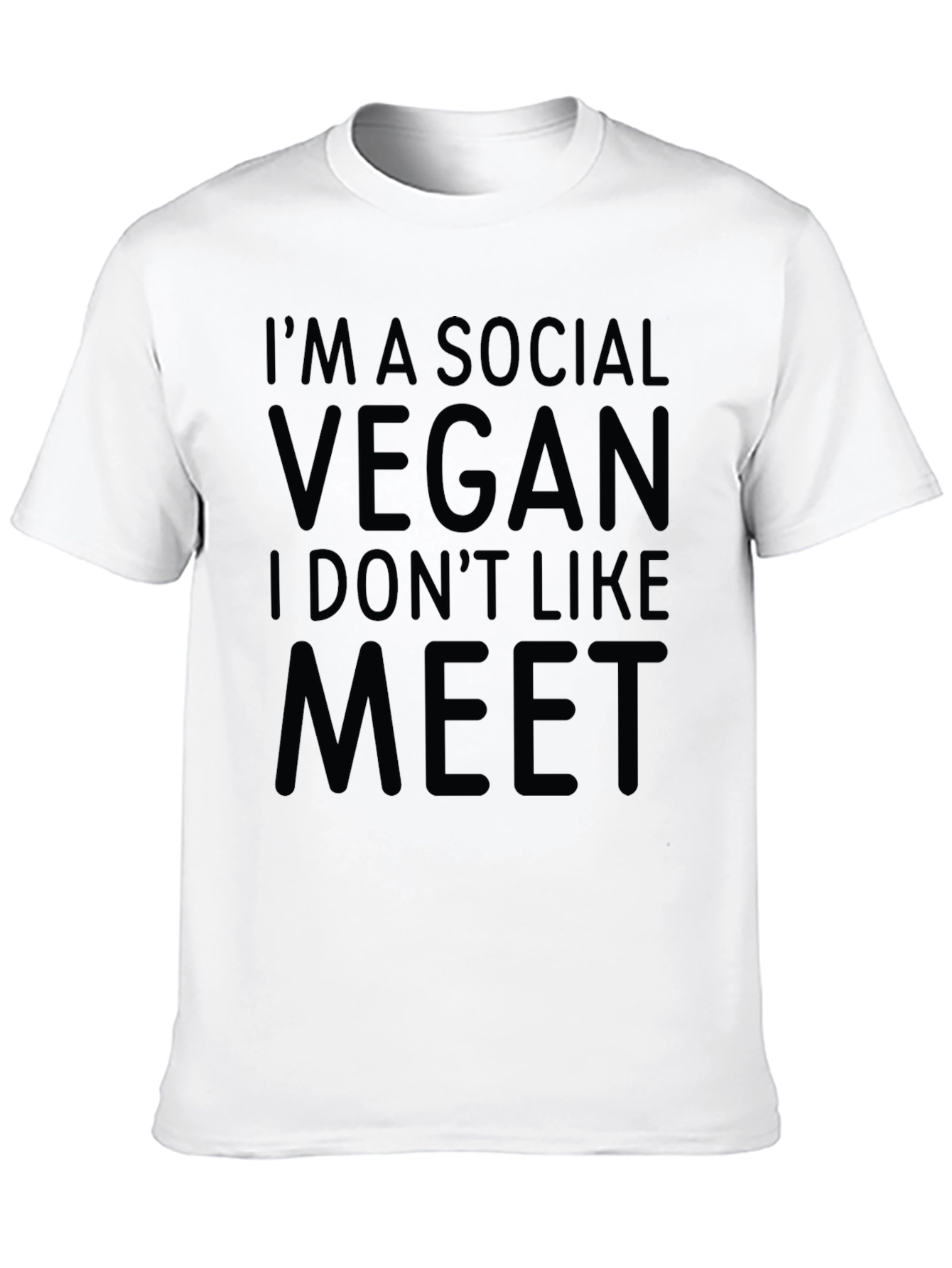 Social Vegan T-Shirt - Funny Veganism Tee