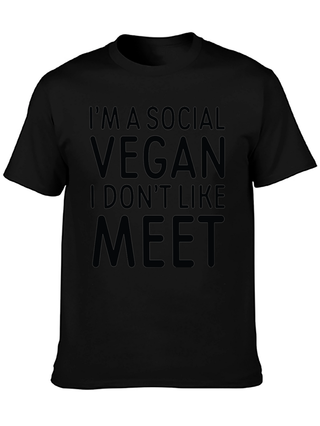 Social Vegan T-Shirt - Funny Veganism Tee
