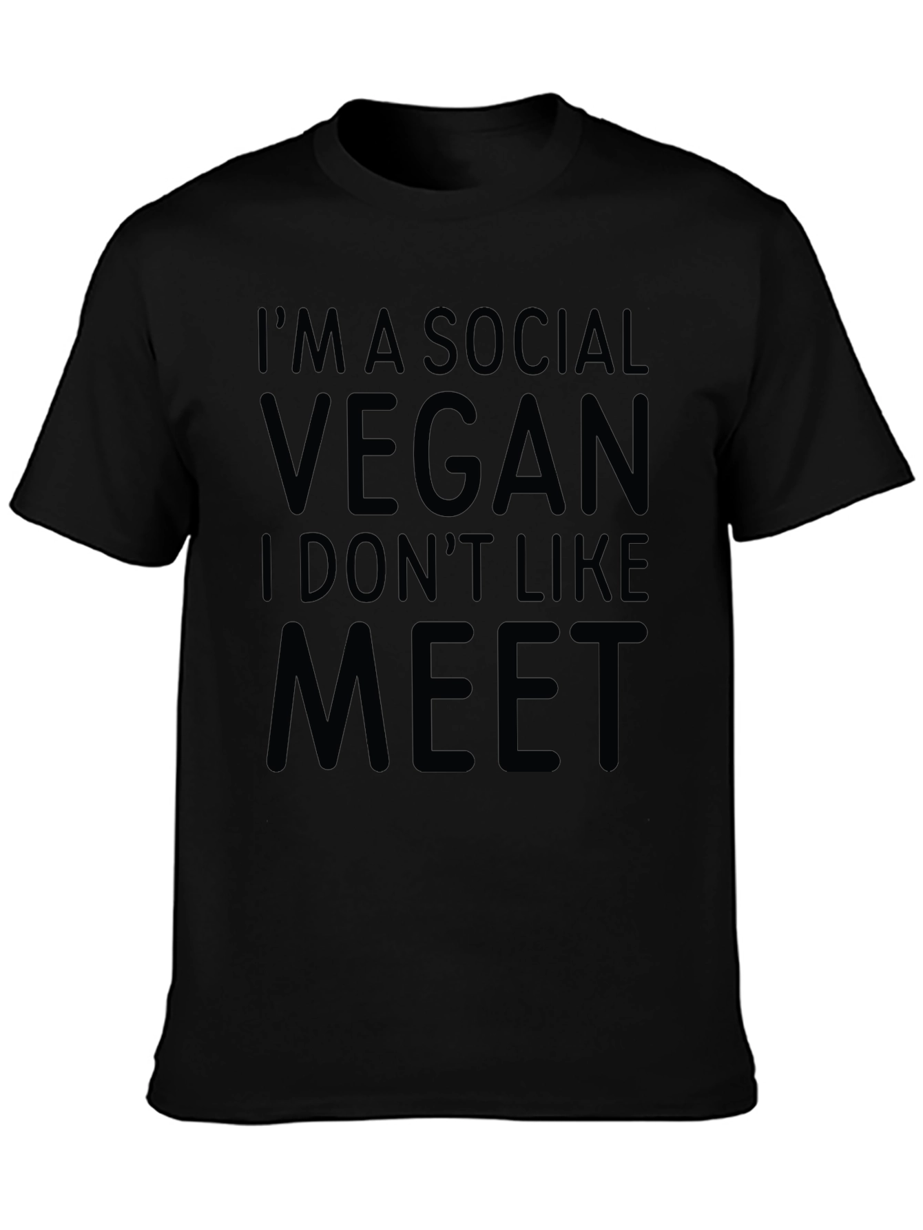 Social Vegan T-Shirt - Funny Veganism Tee