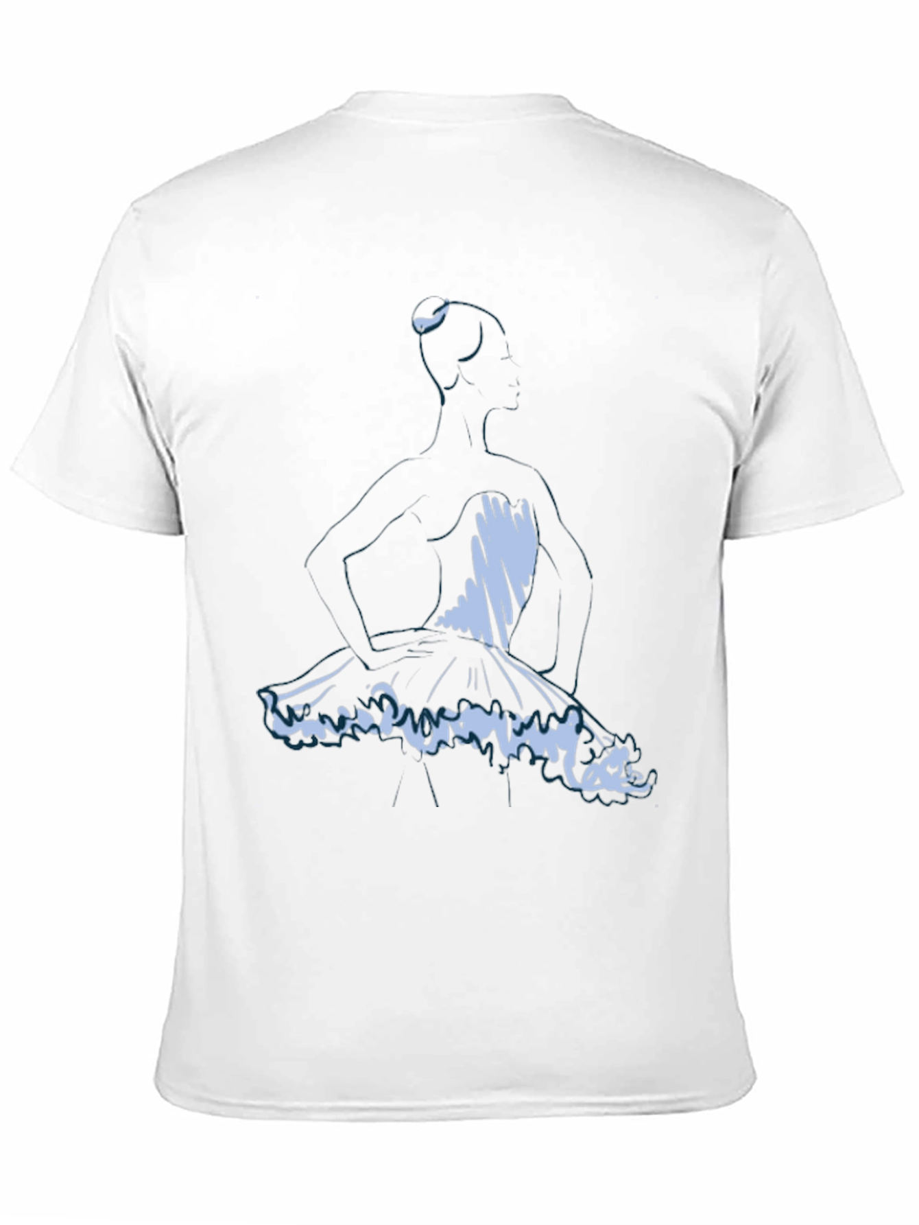 Ballerina Sketch Graphic Tee - Soft Black T-Shirt