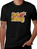 Retro Get Funky Graphic Tee - Black T-Shirt