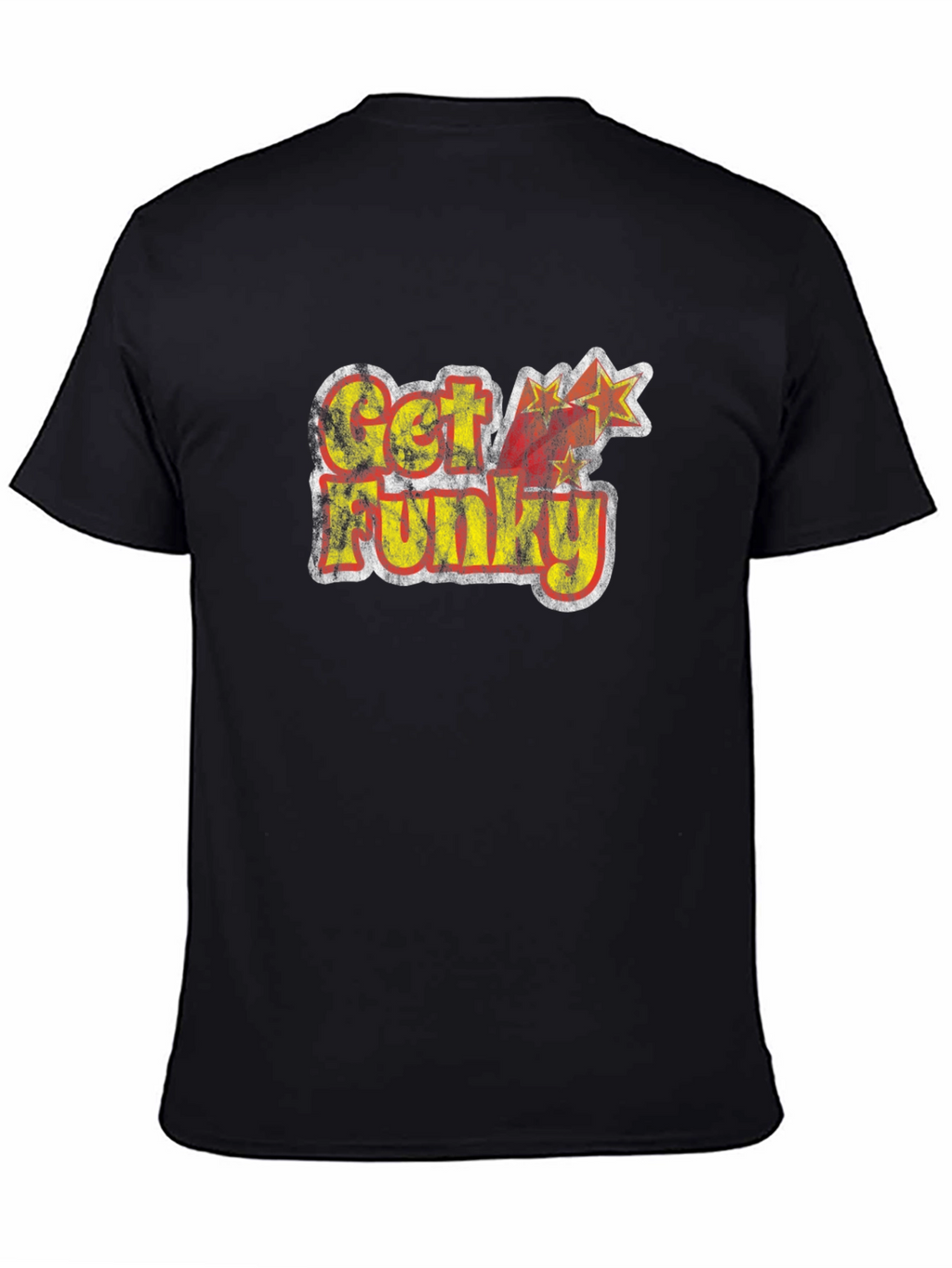 Retro Get Funky Graphic Tee - Black T-Shirt