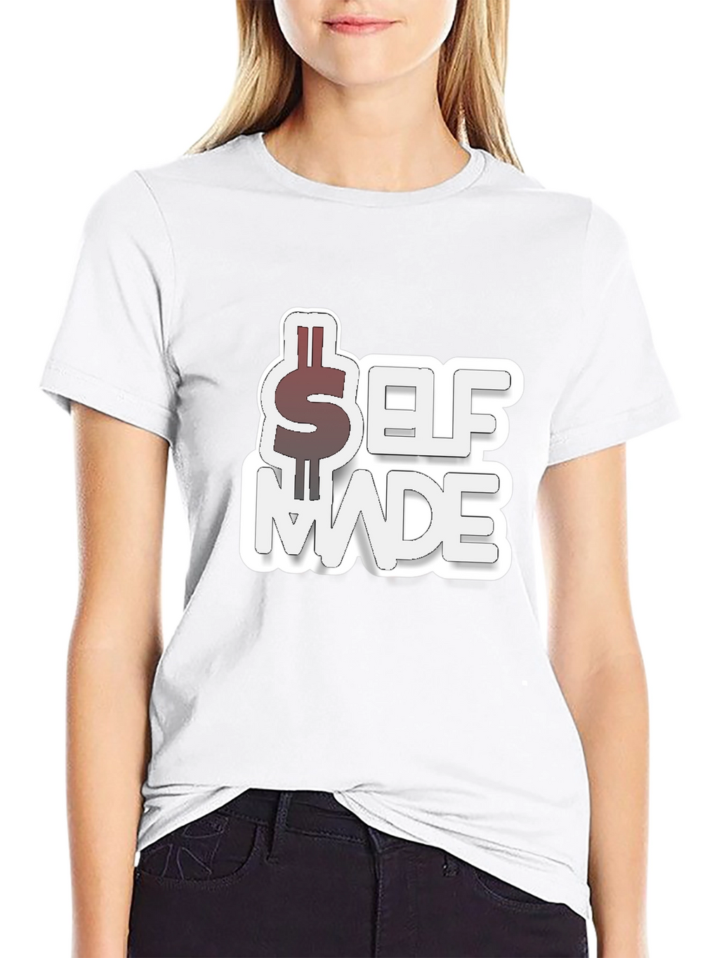 Self Made Black Graphic T-Shirt