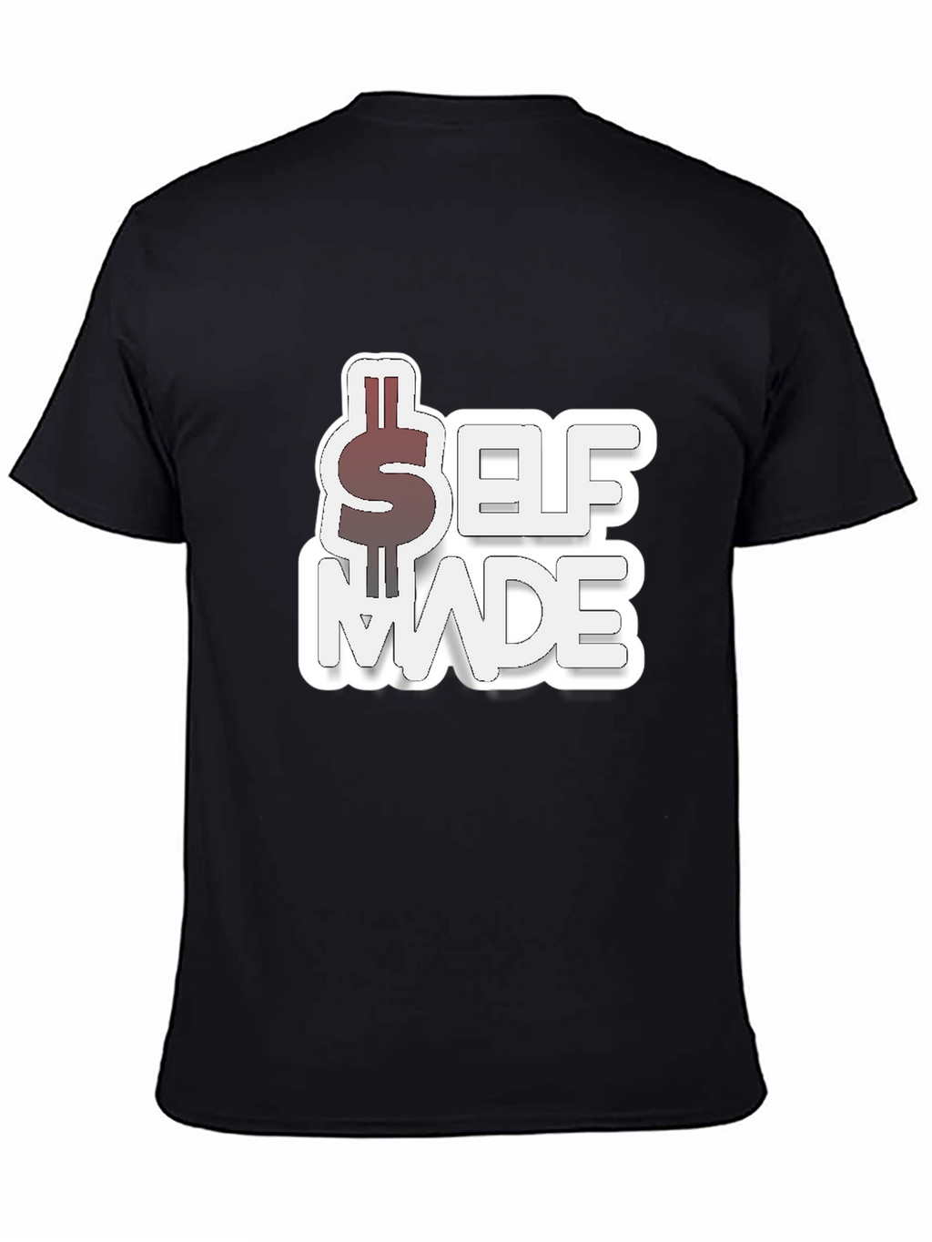 Self Made Black Graphic T-Shirt