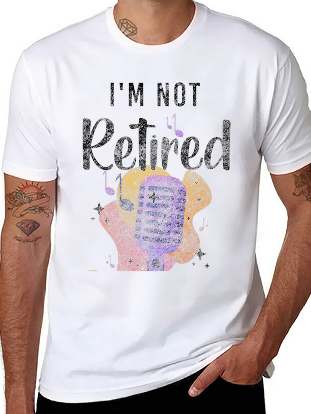Im Not Retired Guitarist Graphic T-Shirt