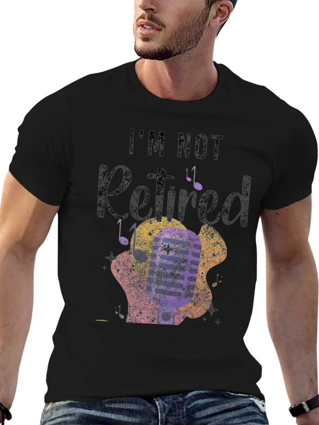 Im Not Retired Guitarist Graphic T-Shirt