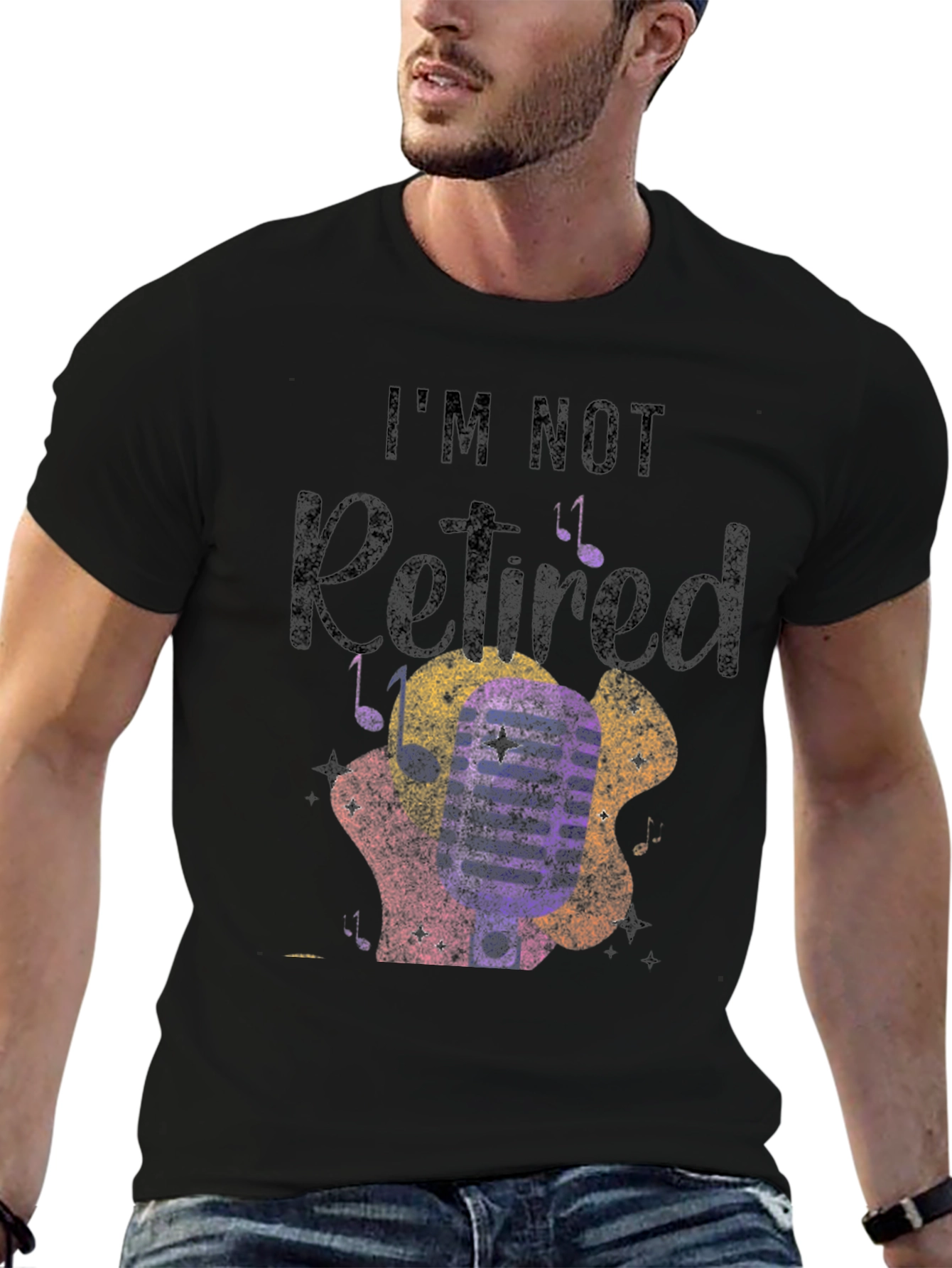 Im Not Retired Guitarist Graphic T-Shirt