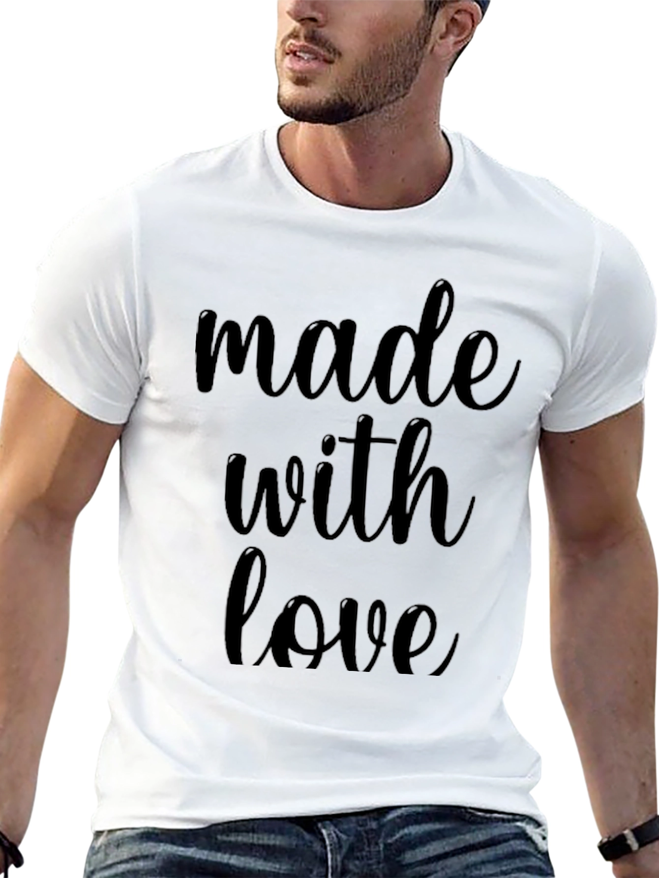 Made With Love Graphic Tee - Black