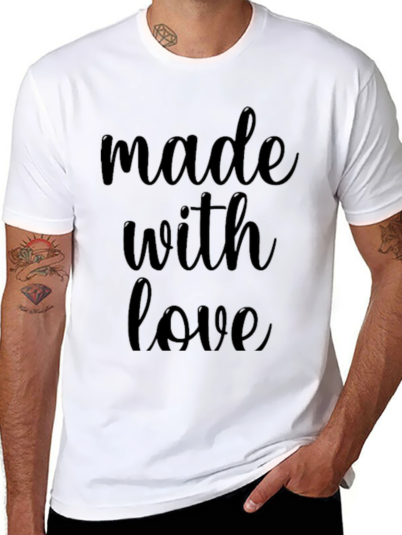Made With Love Graphic Tee - Black