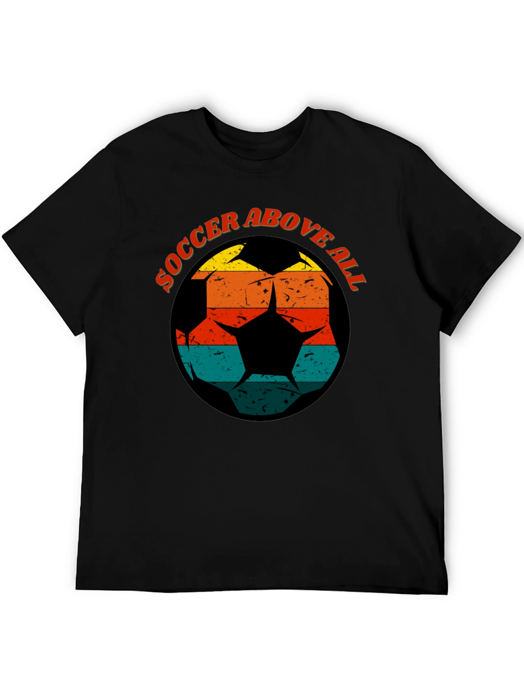 Soccer Above All Graphic Tee - Retro Design