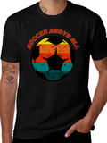 Soccer Above All Graphic Tee - Retro Design