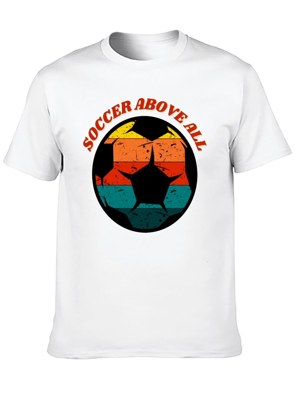 Soccer Above All Graphic Tee - Retro Design
