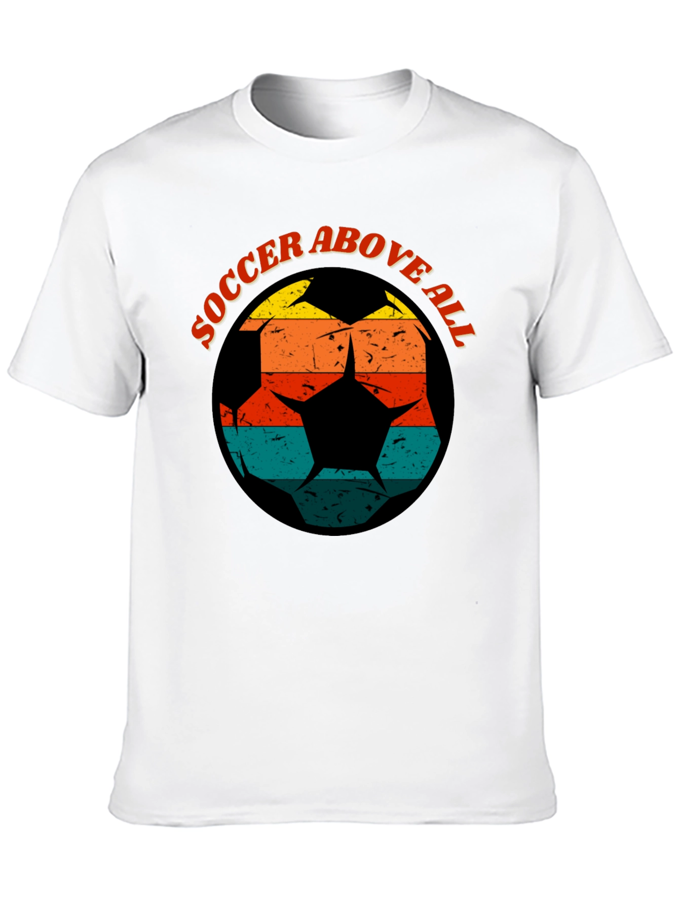 Soccer Above All Graphic Tee - Retro Design
