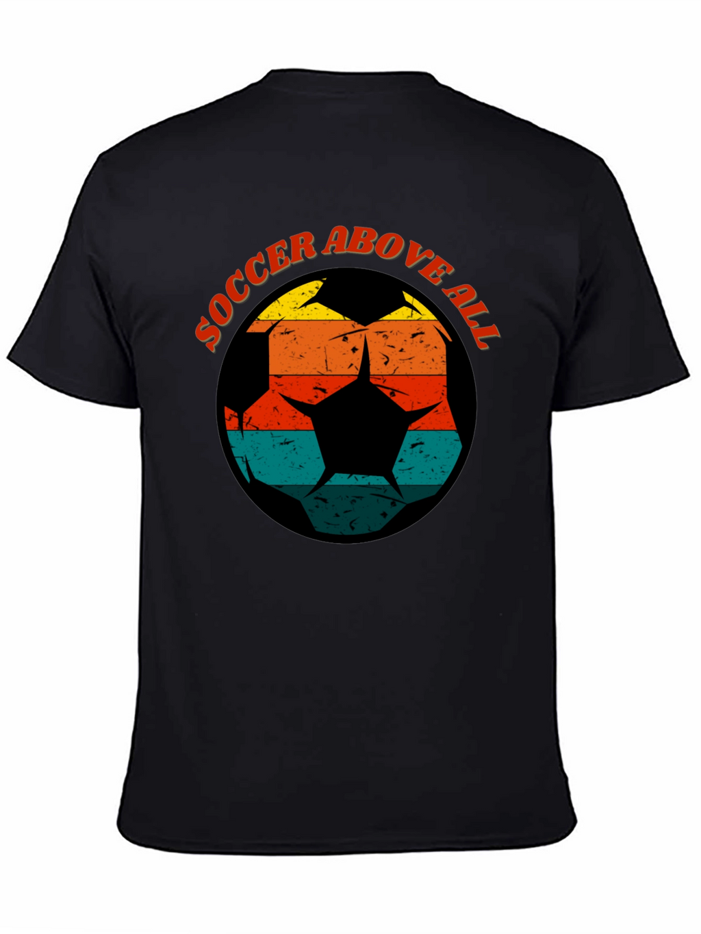 Soccer Above All Graphic Tee - Retro Design