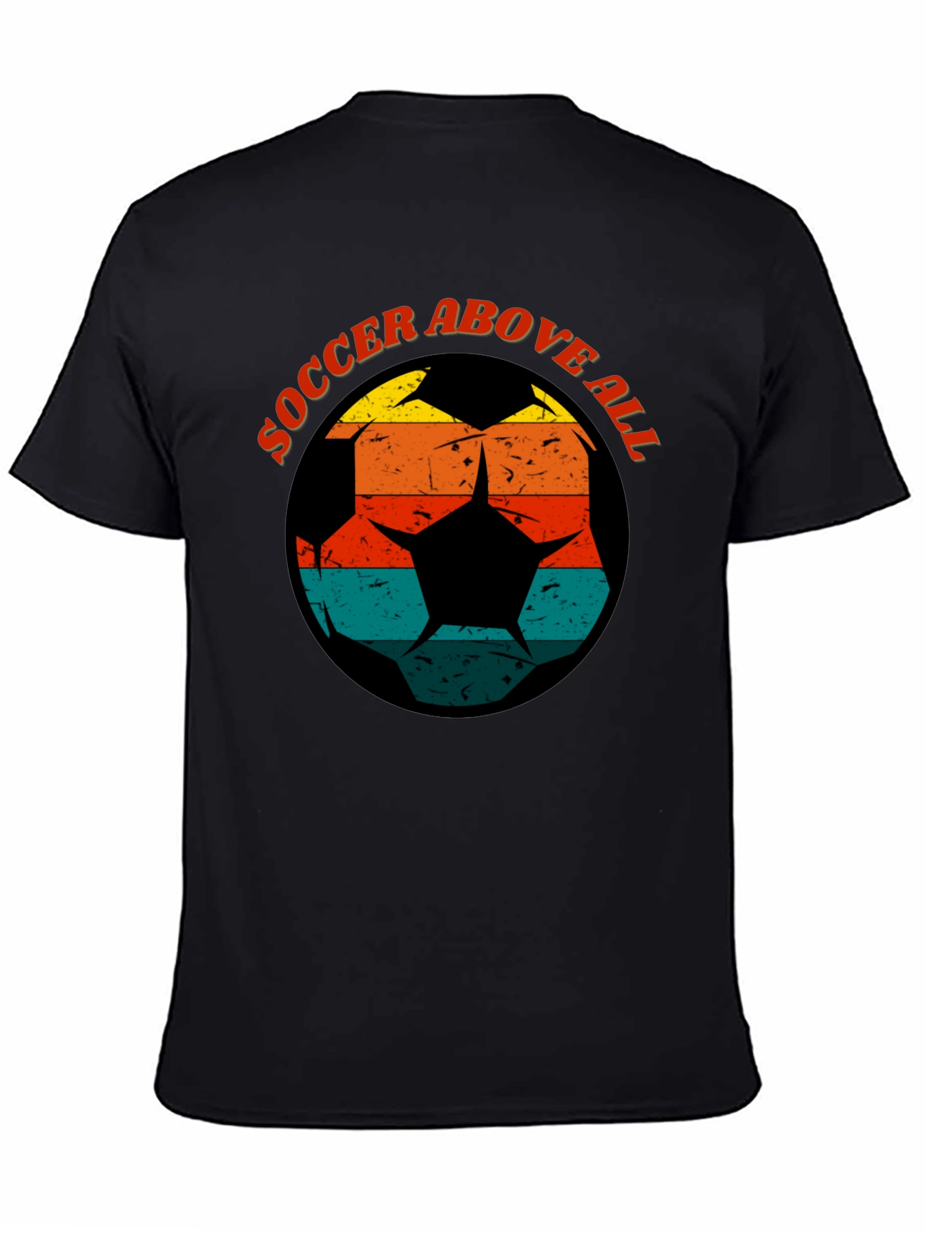 Soccer Above All Graphic Tee - Retro Design