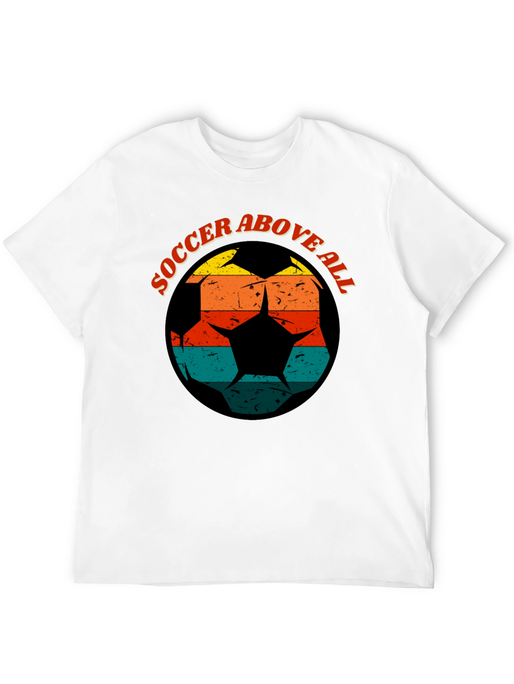 Soccer Above All Graphic Tee - Retro Design