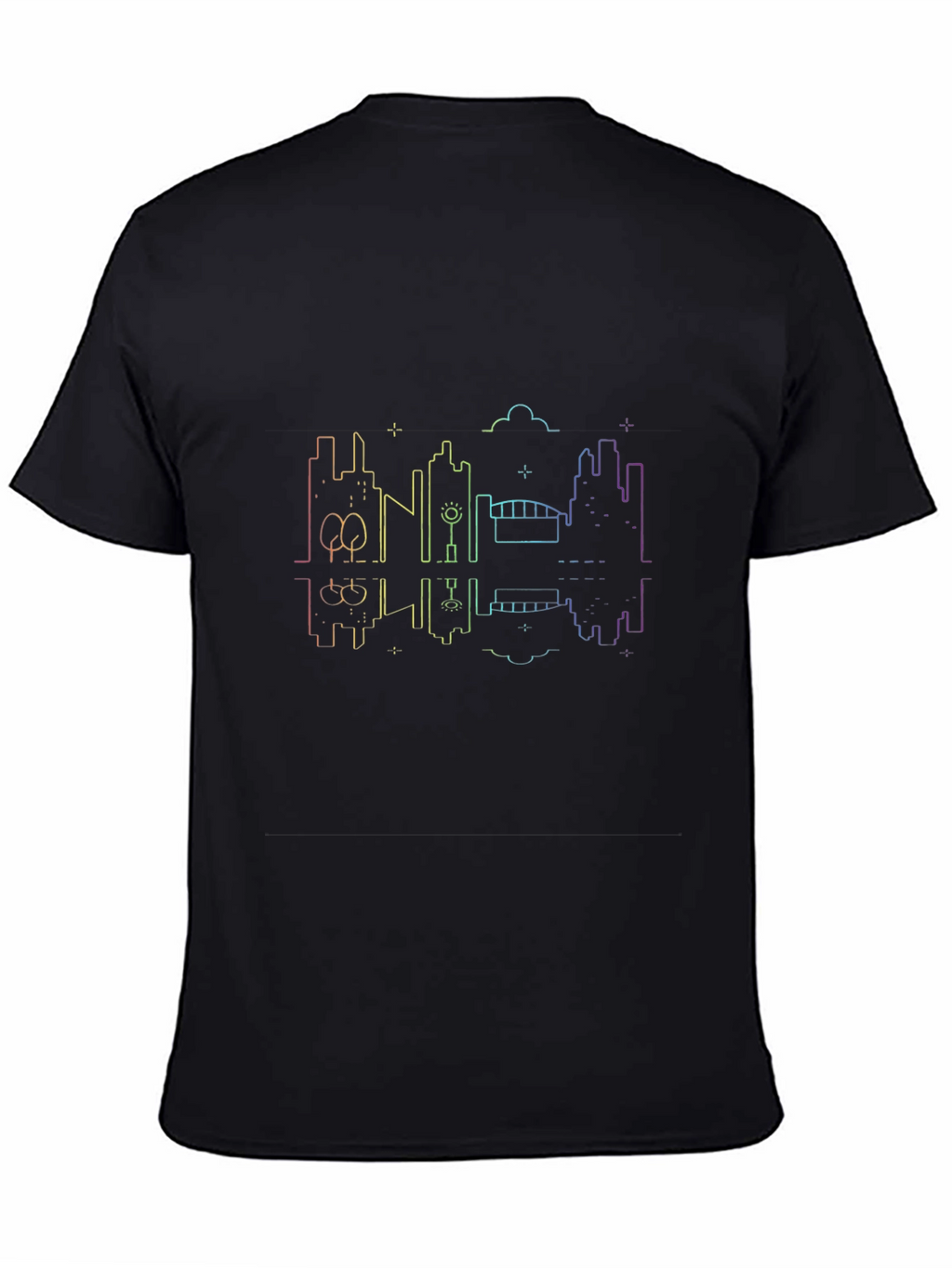 Cityscape Reflective T-Shirt - Modern Graphic Tee