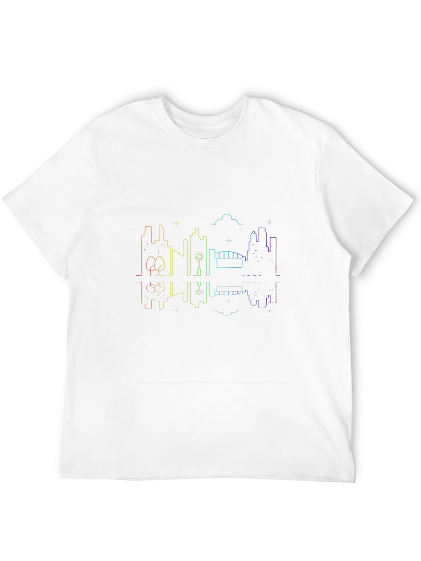 Cityscape Reflective T-Shirt - Modern Graphic Tee