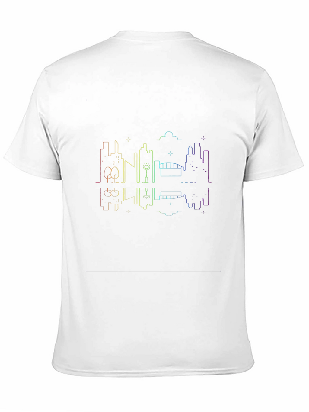 Cityscape Reflective T-Shirt - Modern Graphic Tee