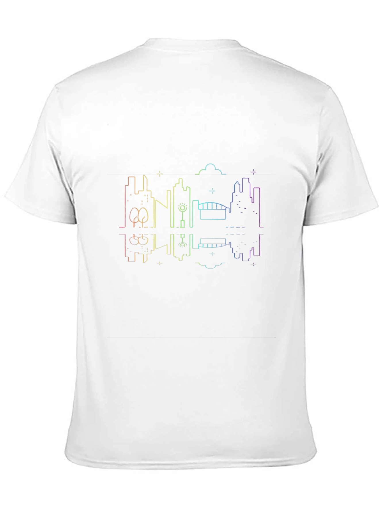 Cityscape Reflective T-Shirt - Modern Graphic Tee