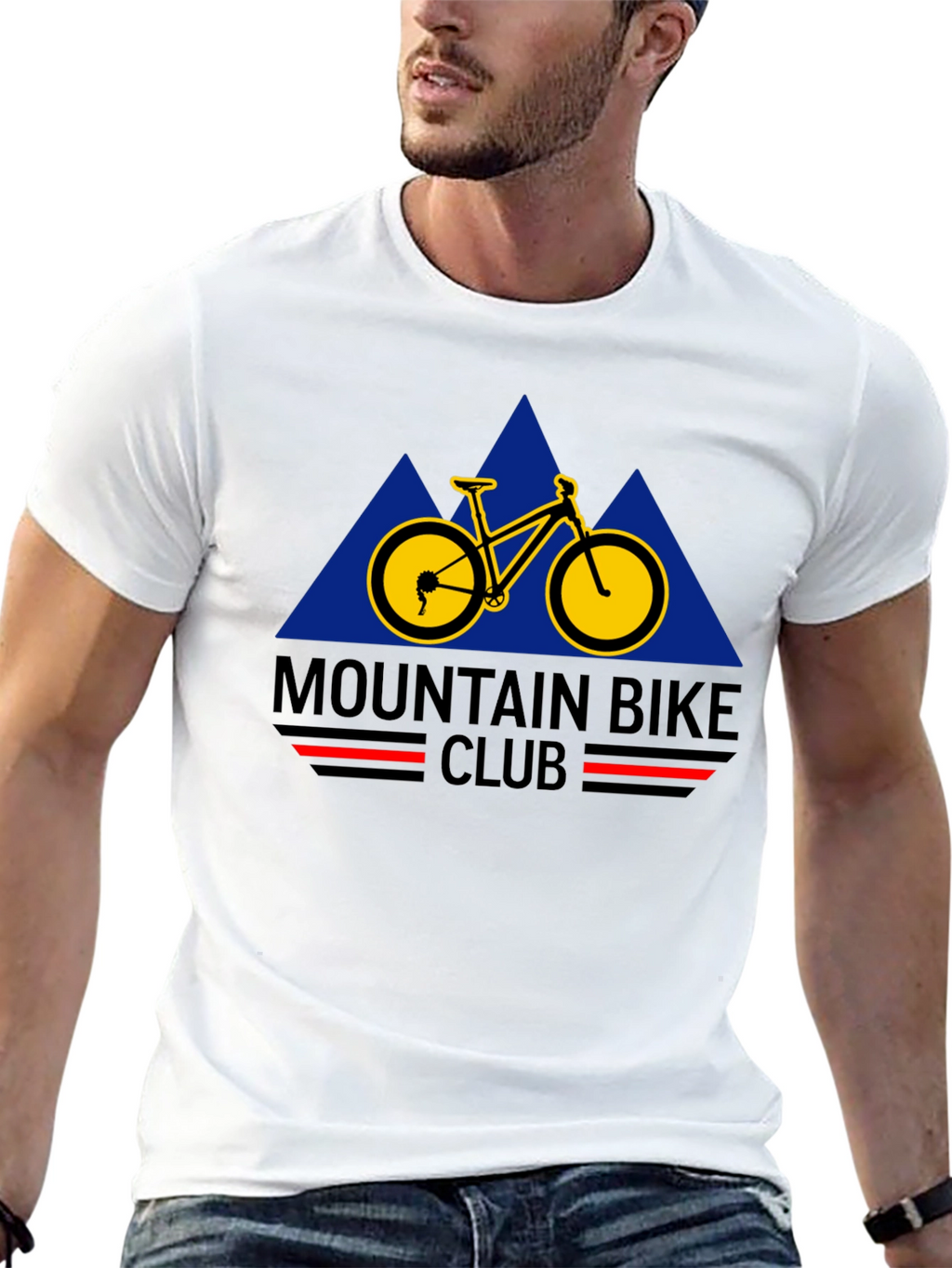 Mountain Bike Club Black Graphic Tee