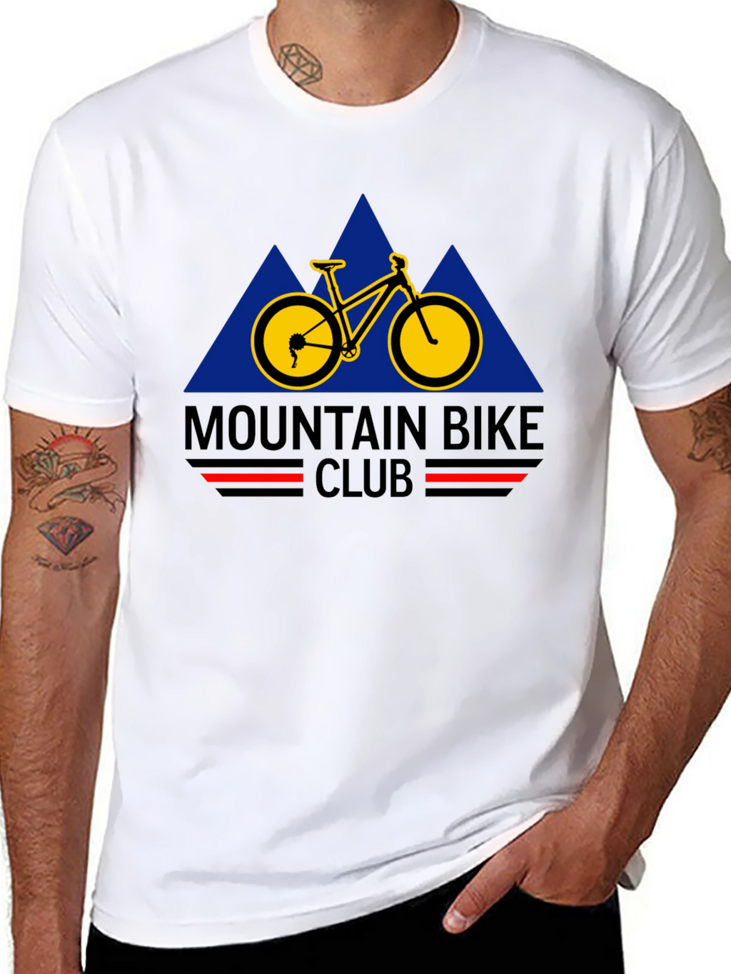 Mountain Bike Club Black Graphic Tee