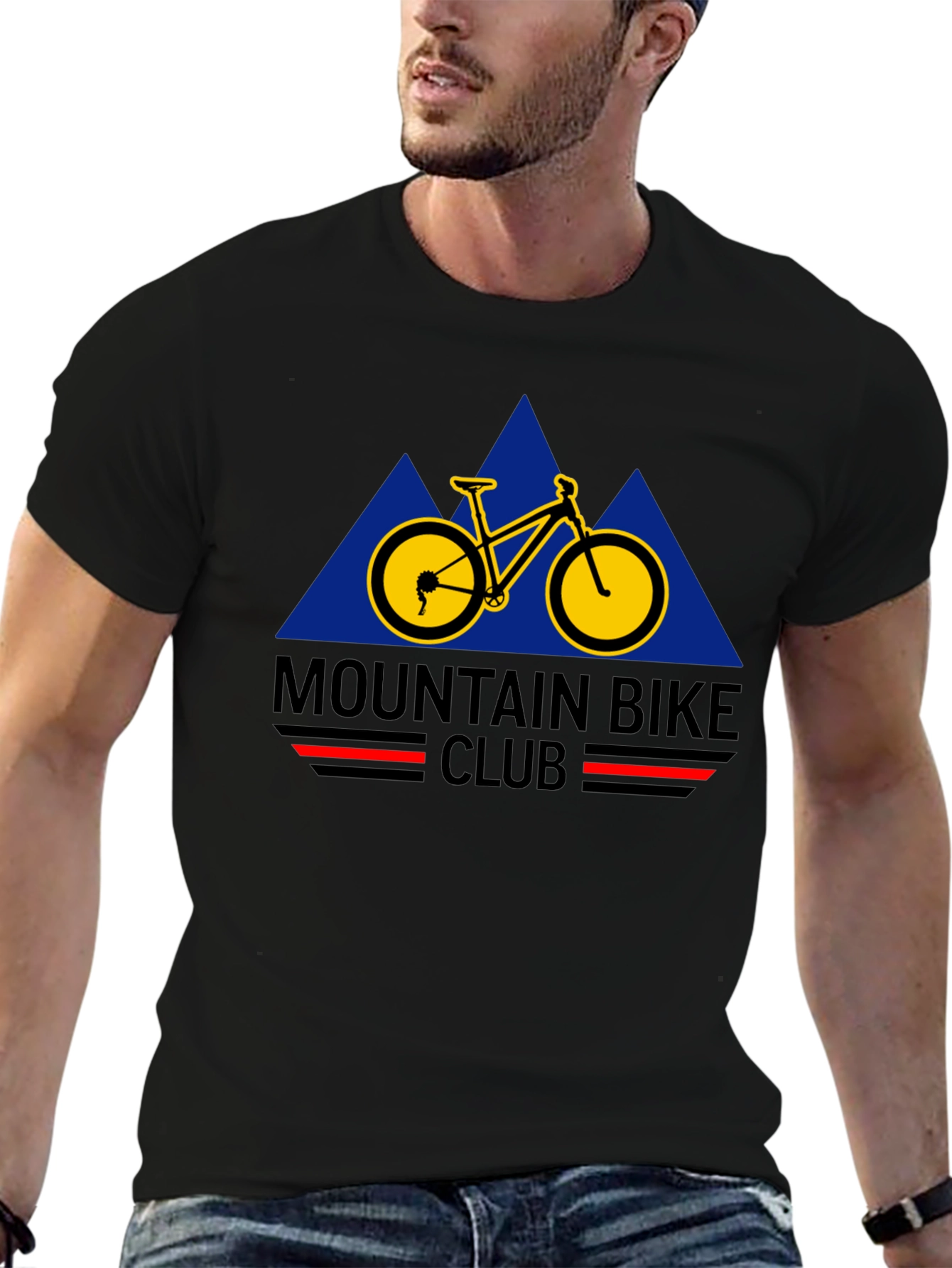 Mountain Bike Club Black Graphic Tee