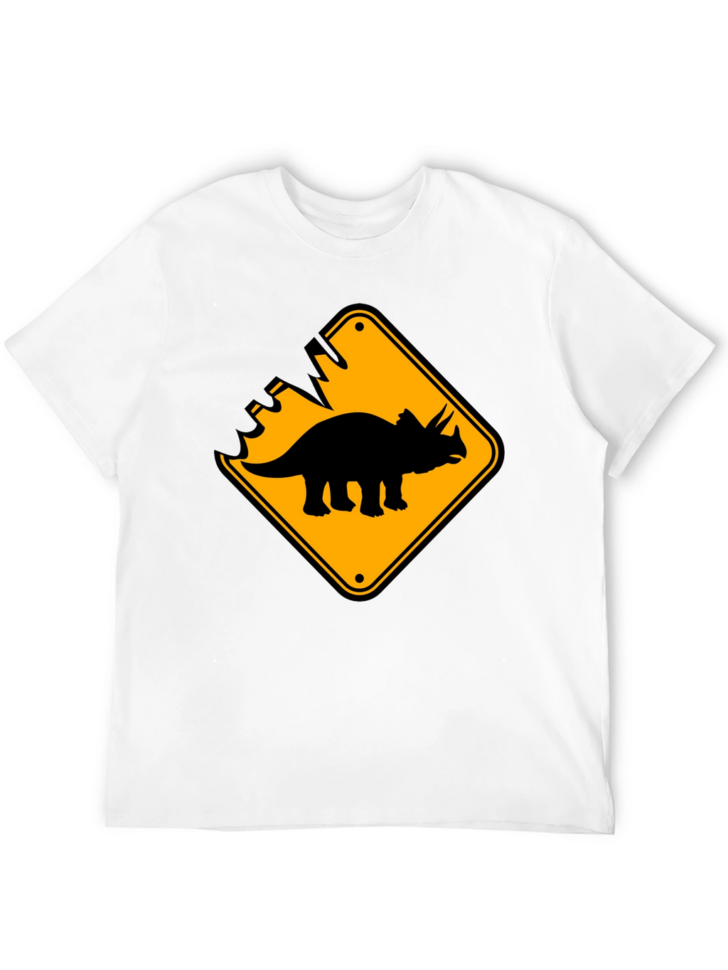 Dinosaur Crossing Black T-Shirt