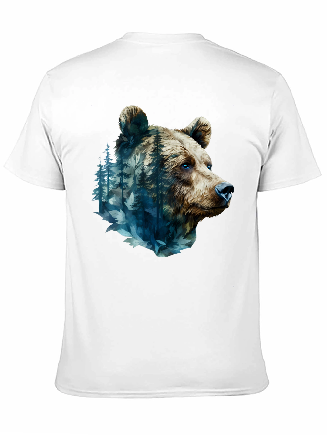 Bear Forest Graphic Black T-Shirt