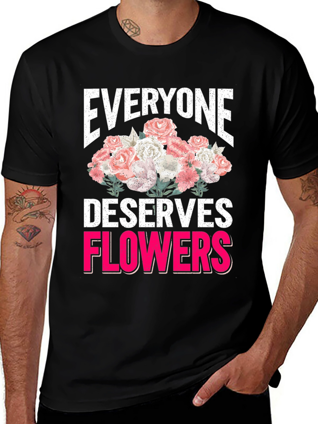 Everyone Deserves Flowers Graphic Tee