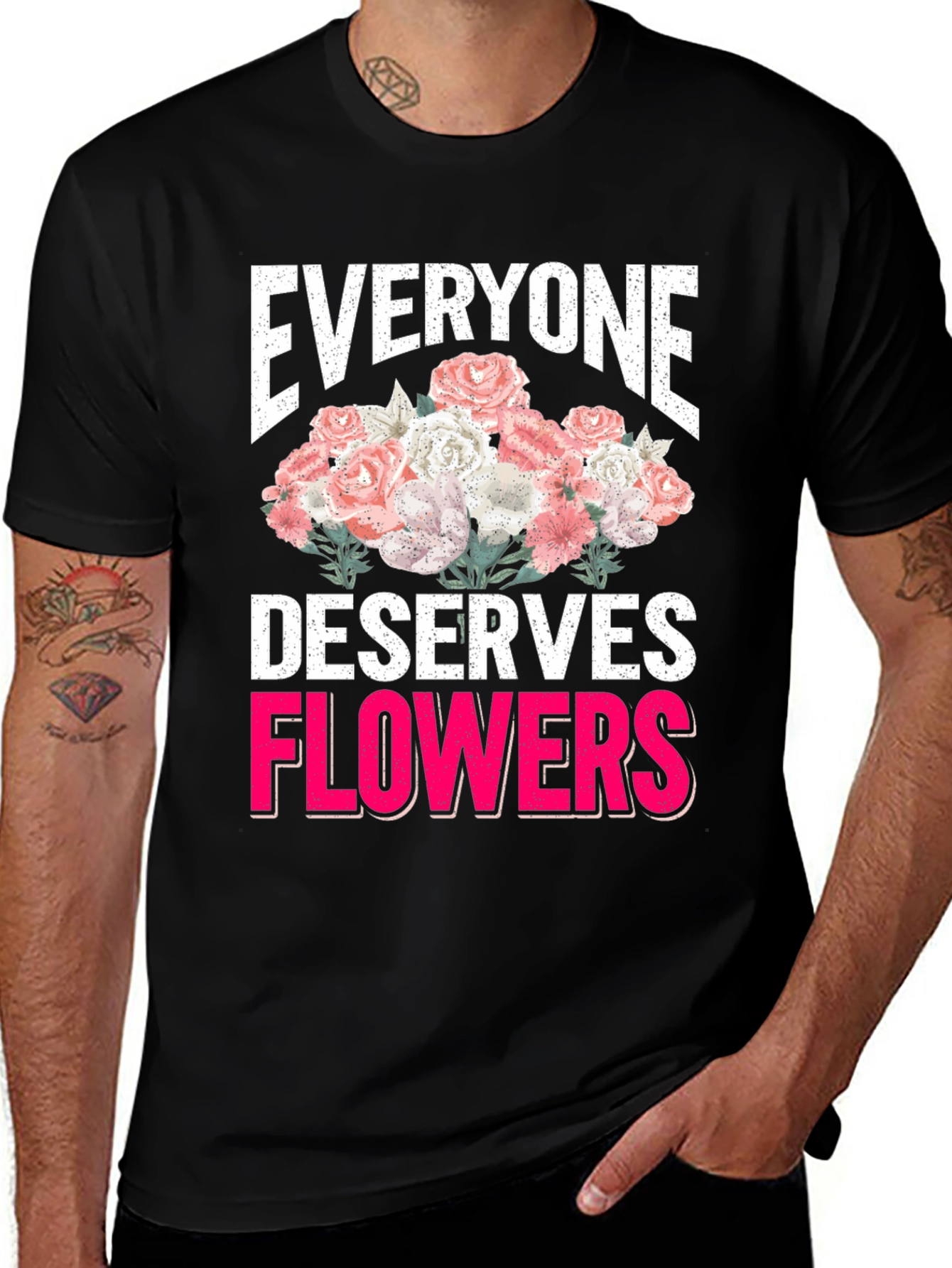 Everyone Deserves Flowers Graphic Tee
