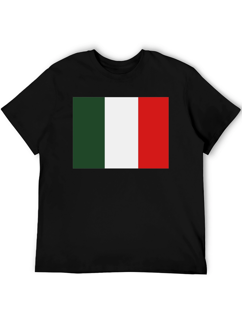 Italy Flag Graphic Tee - Black