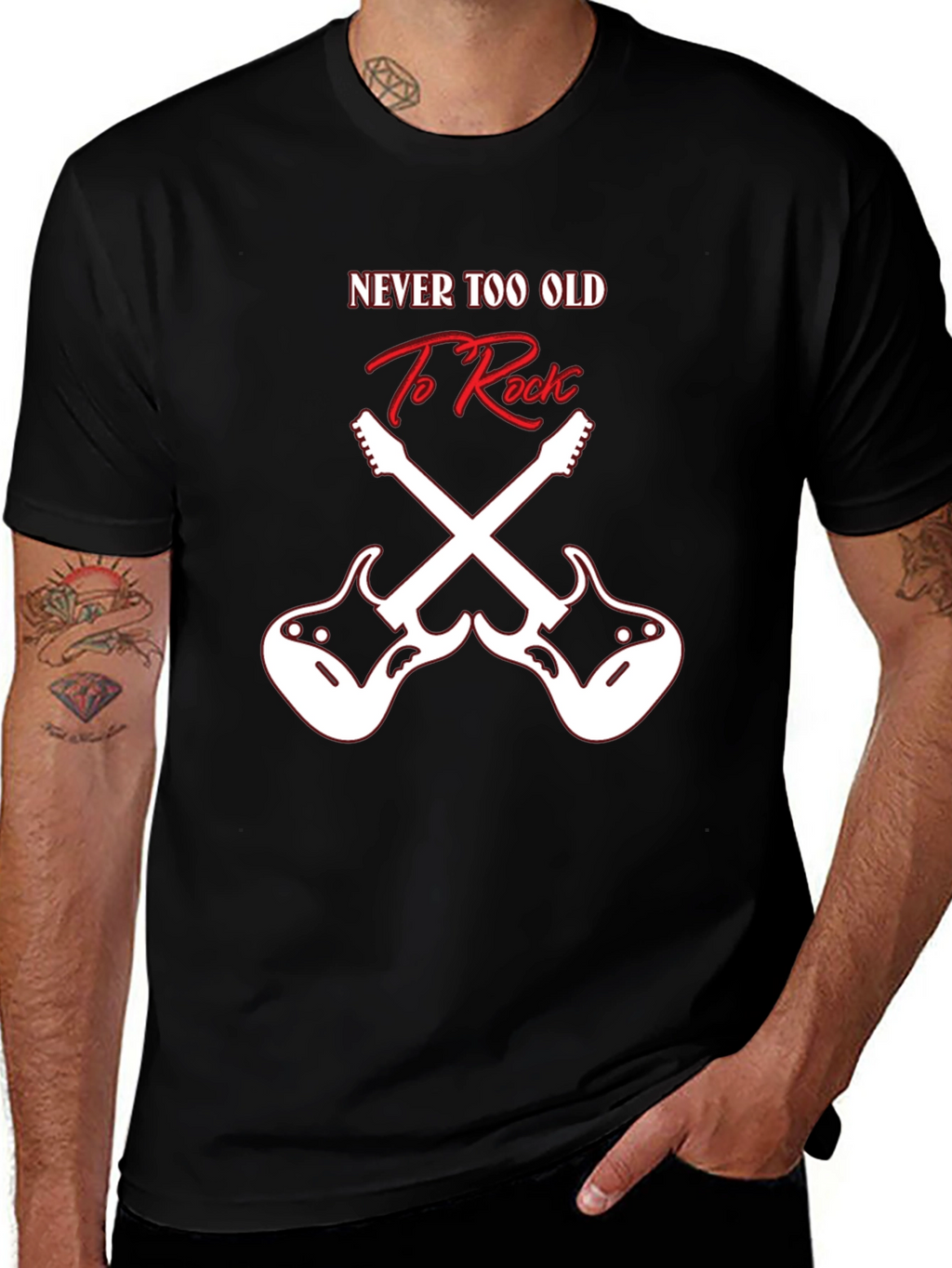Never Too Old to Rock Graphic Tee