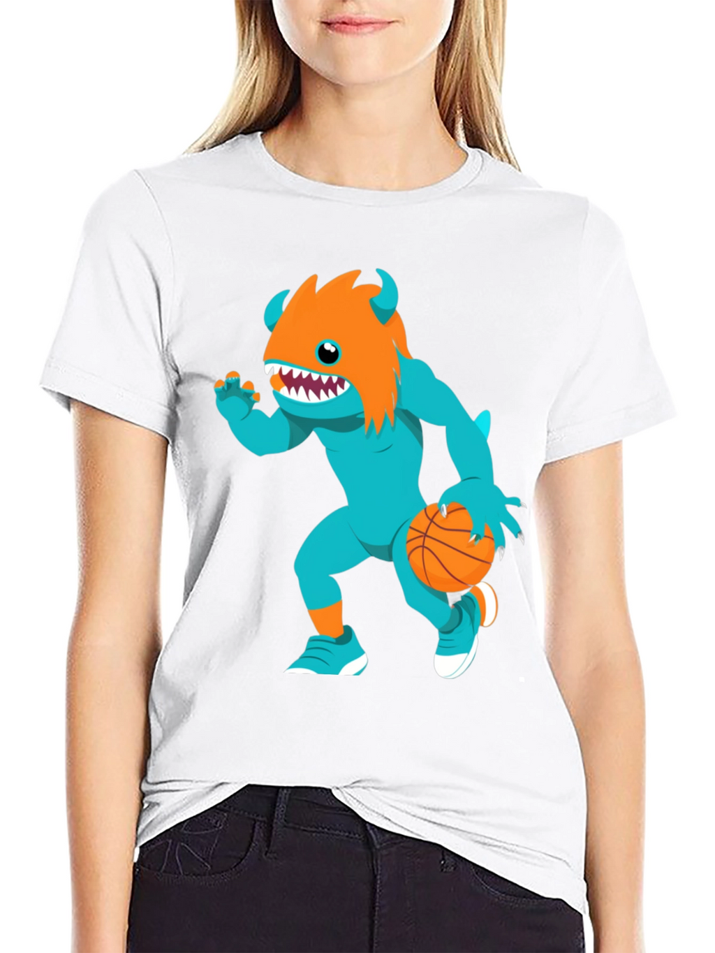 Monster Basketball Graphic T-Shirt